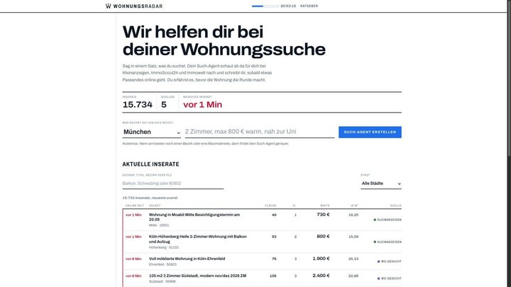 Wohnungsradar